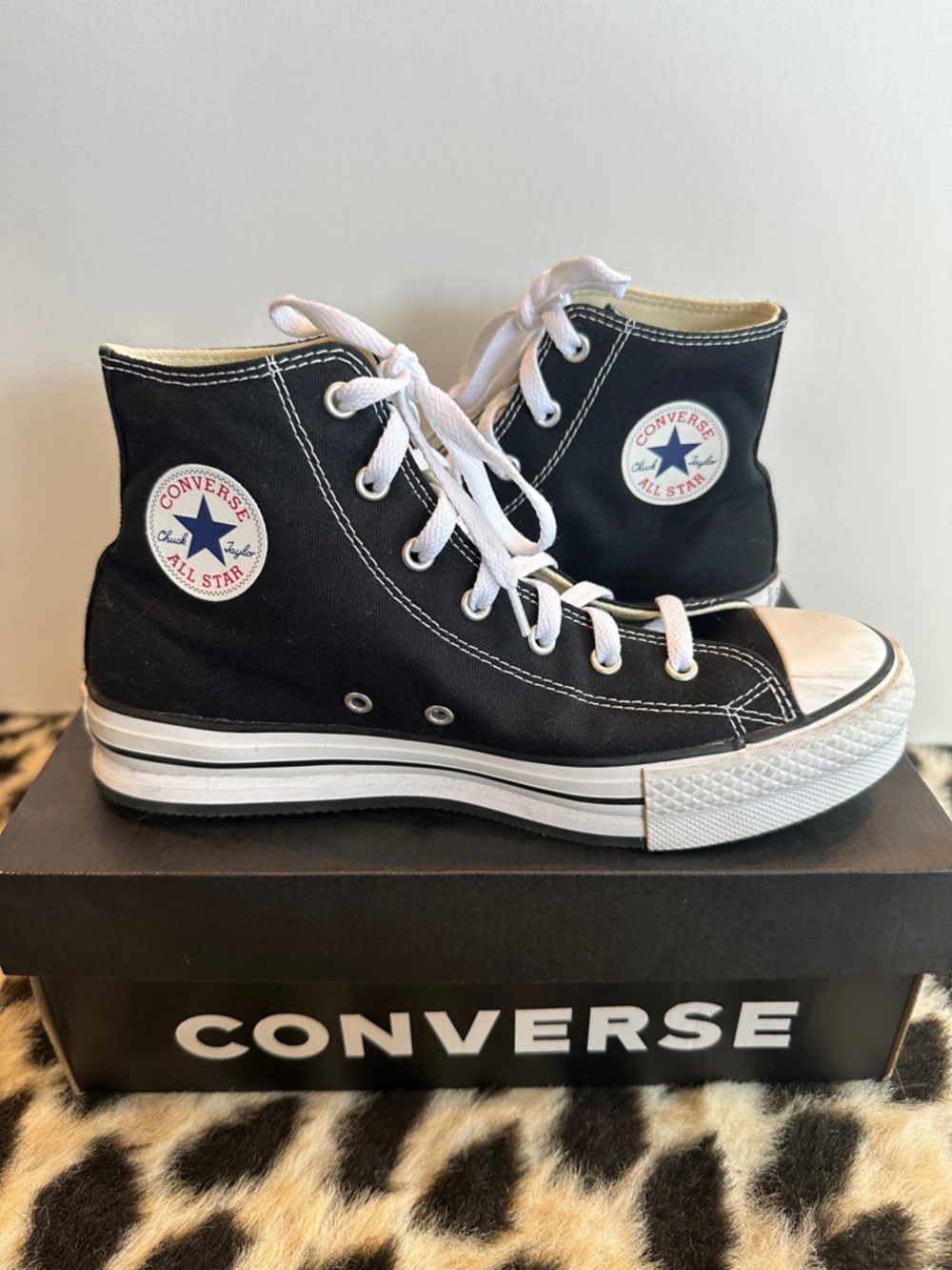 Converse High Top Eva lift hi Sneakers - Black and White